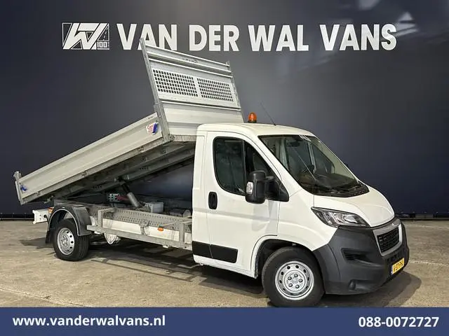 Peugeot Boxer 2.2 BlueHDi 140pk Kipper Open Laadbak Euro6 Bijrijdersbank Bluetooth telefoonvoorberei...