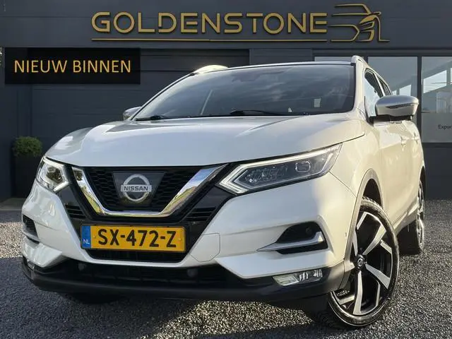 Nissan Qashqai 1.2 Tekna + ✓360° Camera✓2e Eigenaar✓Pano✓Navi✓Leder✓Keyless✓Stoelverw✓116pk✓Pdc V+A✓...