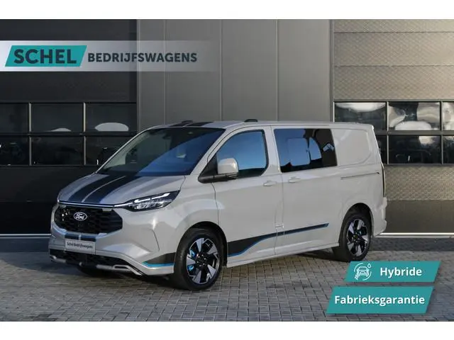 Ford Transit Custom 320 2.5 PHEV L1H1 Sport DC 232pk - 2x Schuif - 360 Camera - ACC - Keyless - Stoe...