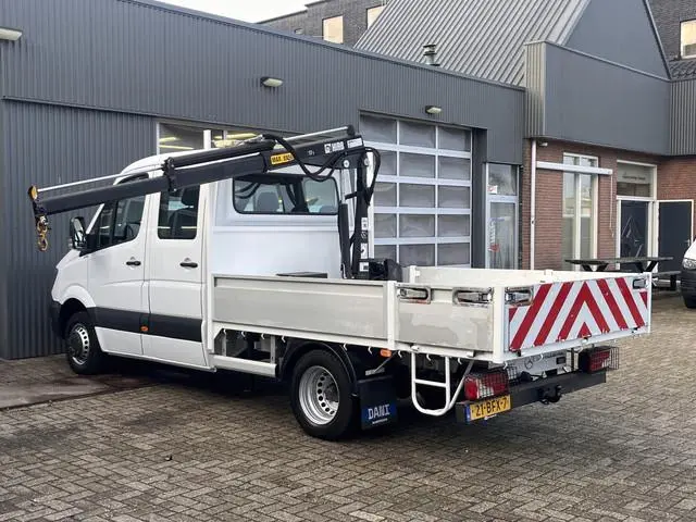 Mercedes-Benz Sprinter 513 CDI 130pk DC Laadkraan Hiab 017T Airco Trekhaak 2000kg Open laadbak Euro...