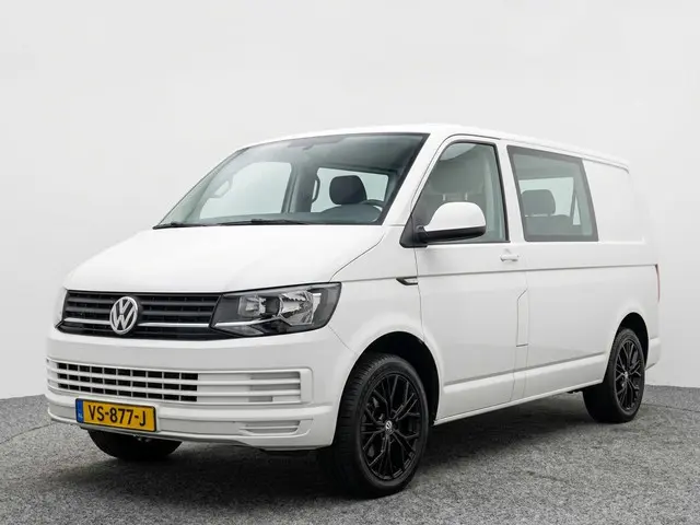 Volkswagen Transporter 2.0 TDI Dubbele Cabine- NAP 79dkm, Dealeronderhouden, 2200kg Trekhaak, Airco