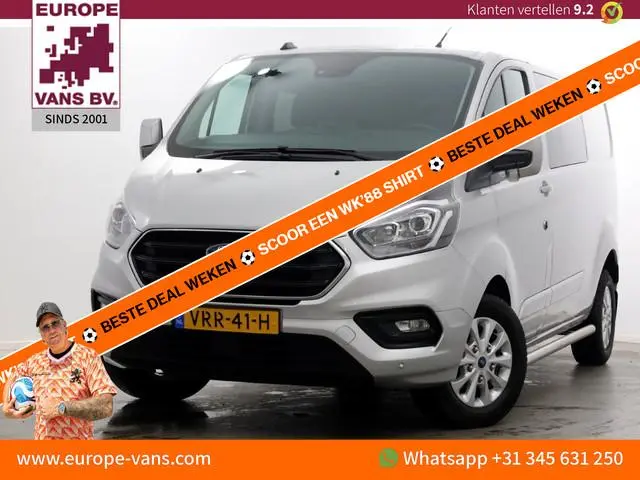 Ford Transit Custom 2.0 TDCI 130pk L2H1 Limited D.C. Airco/Navi/LED 09-2022