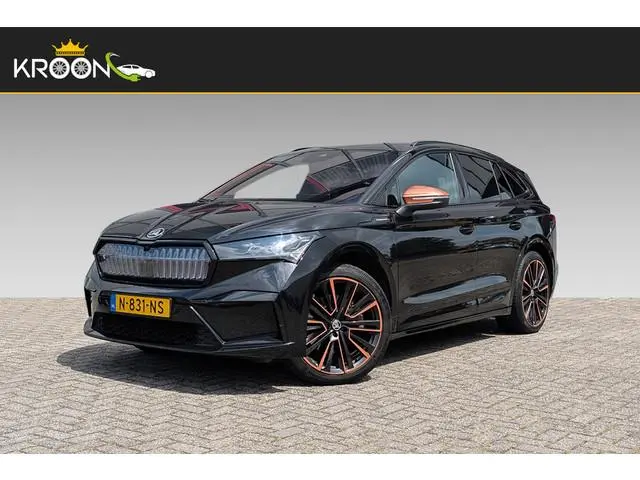 ŠKODA Enyaq iV 80 Founders Edition Black SOH 91% 383/1895 Trekhaak Panoramadak