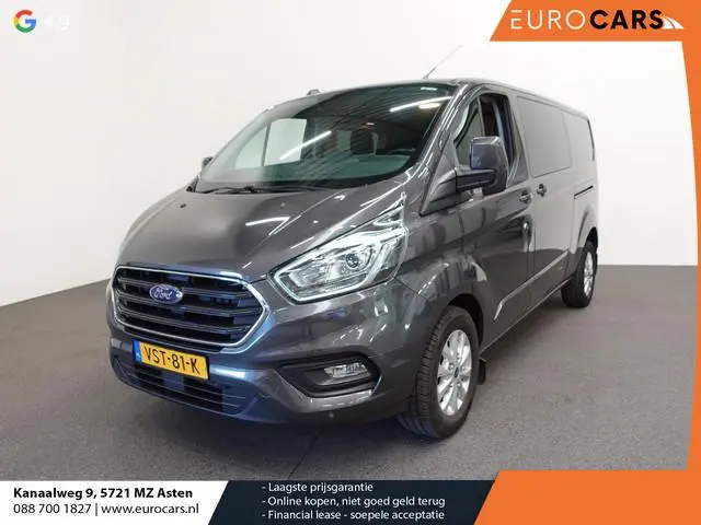 Ford Transit Custom 300 2.0 TDCI L2H1 Limited Dubbele Cabine Automaat Navi Airco 2x schuifdeuren  Tr...