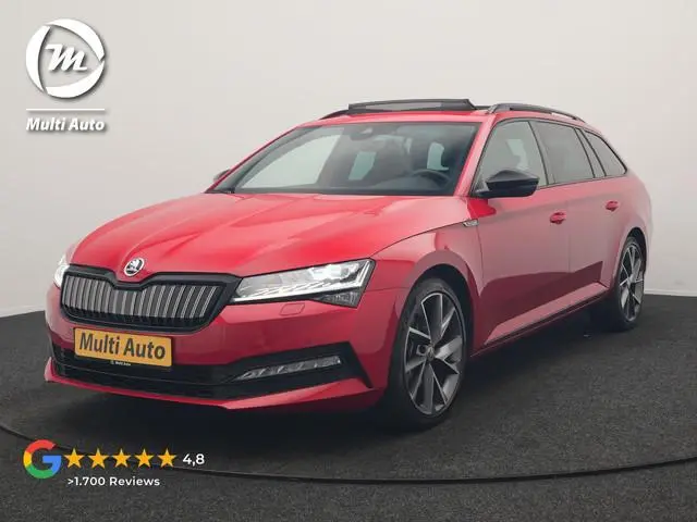 ŠKODA Superb Combi 1.4 TSI iV Sportline Business PHEV 218pk Dealer O.H. | Trekhaak Af Fabriek | Pano...