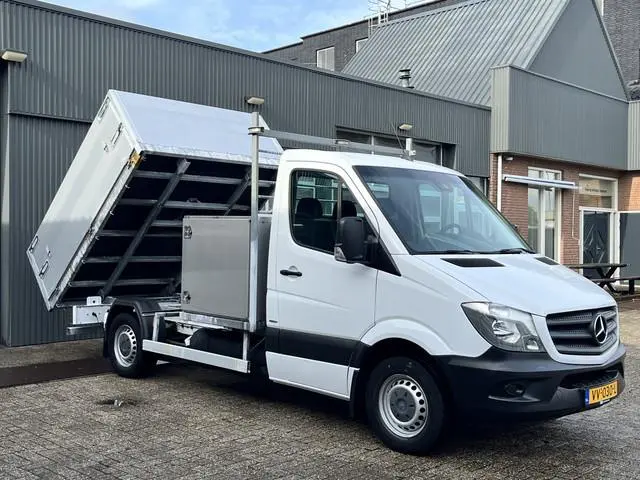 Mercedes-Benz Sprinter 316 1.8 NGT 366 CNG en Benzine 157pk Automaat Pick-up Open laadbak Kipper Ger...