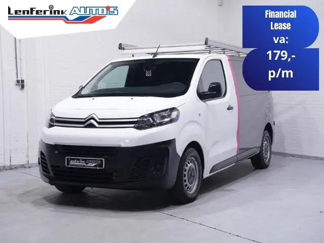 Citroen Jumpy 2.0 BlueHDI 120 pk L2 Zwart/Wit Navi, Trekhaak Airco, Imperiaal, PDC achter, NAP, 3-Zi...