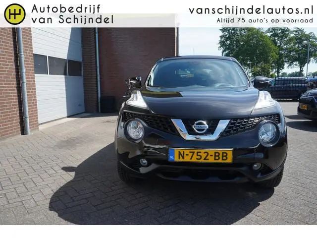 Nissan Juke 1.6 AUTOMAAT TEKNA VOL LUXE! SCHUIF-KANTELDAK STOELVERWARMING 360 CAMERA LEDER-ALCANTARA...
