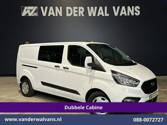 Ford Transit Custom 2.0 TDCI 130pk L2H1 Dubbele Cabine Euro6 Airco | 5-Zits | Camera | LED | Tachogr...