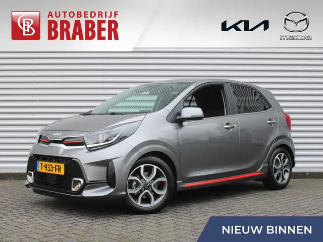 Kia Picanto 1.0 DPi GT-Line | Trekhaak | Automaat | Navi | Clima | Cruise | 15" LM | Camera | Skai l...