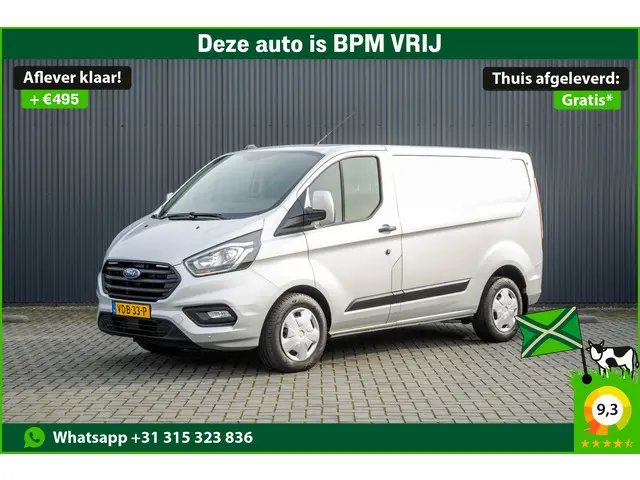 Ford Transit Custom 2.0 TDCI L1H1 | 1e EIG. | 130pk | Automaat | LED | Camera | Stoelverw. | Cruise...