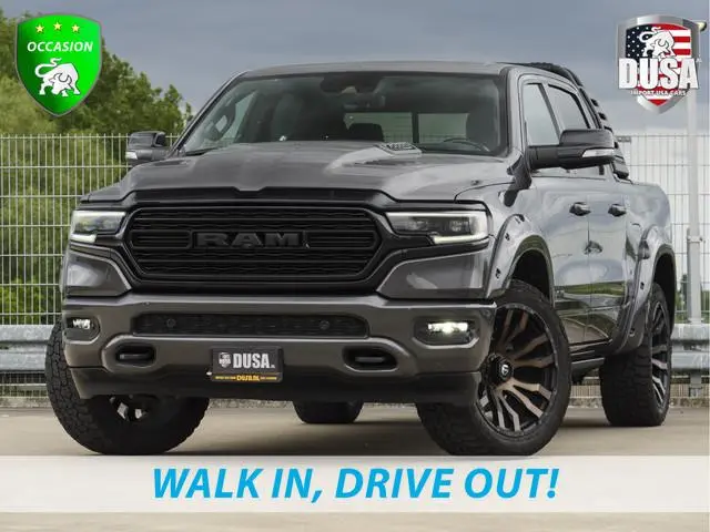 Dodge Ram 1500 5.7 V8 4x4 Crew Cab Limited Split Tailgate | RAMBAR | Back Flip | Fenders | 22 inch F...