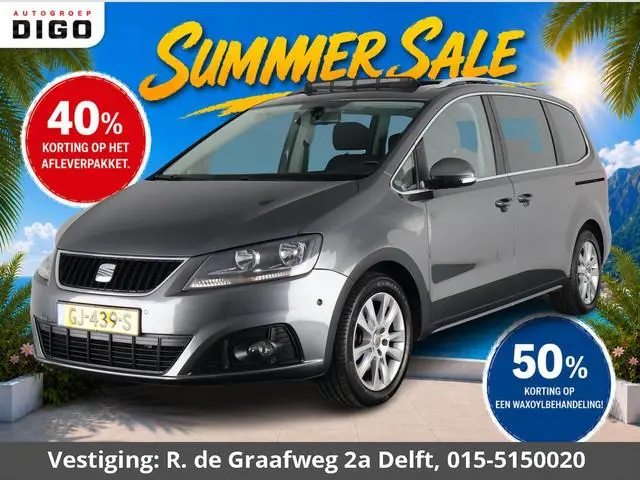 SEAT Alhambra 1.4 TSI Style Business 7persoons | Trekhaak | Schuif-/Kanteldak | Navigatie | Camera |...