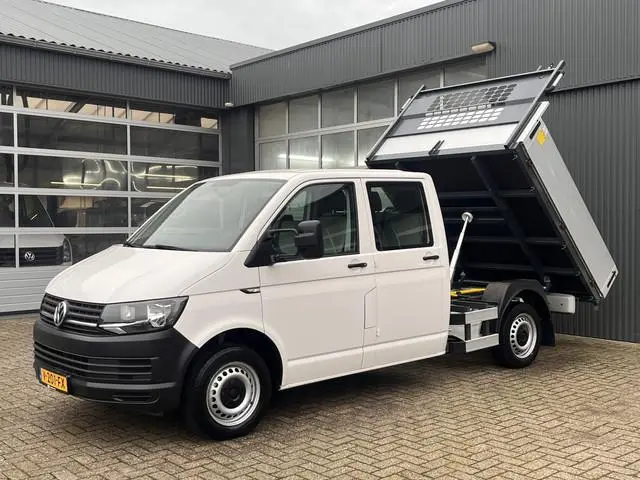 Volkswagen Transporter 2.0 TDI L2H1 DC Kipper open laadbak Airco Bluetooth trekhaak 2200 kg 1e eigen...