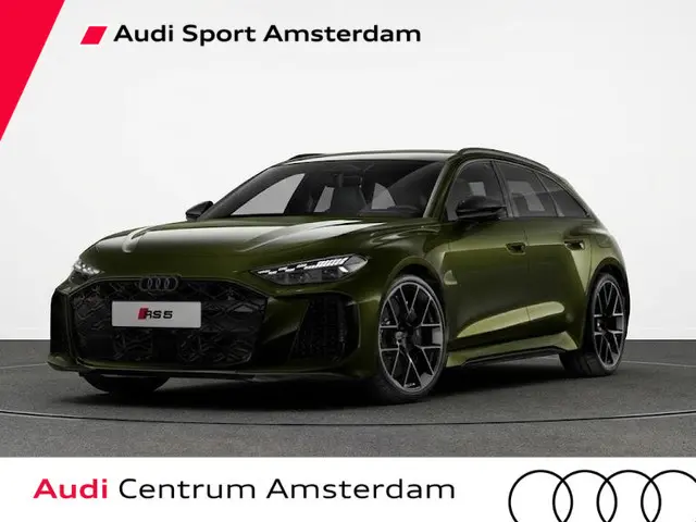 Audi RS5 Avant e-hybrid 470 kW 639 pk | Audi Sportpakket | Dark Olive Porsche kleur | Panorama-glasd...