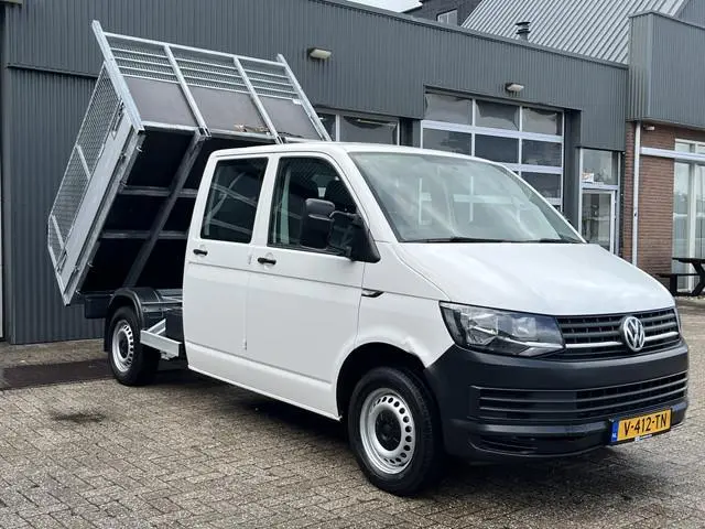 Volkswagen Transporter 2.0 TDI L2H1 DC Kipper Airco trekhaak 2200kg Trekgewicht 1e eigenaar Dealer o...