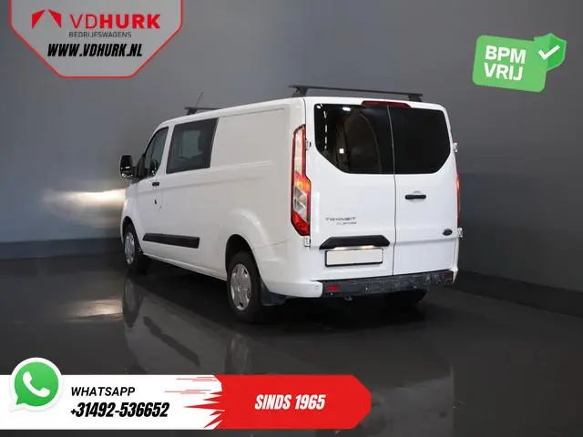Ford Transit Custom 2.0 TDCI L2 Trend DC Dubbel Cabine Stoelverw./ Carplay/ 2.7t Trekverm./ Navi/ PD...