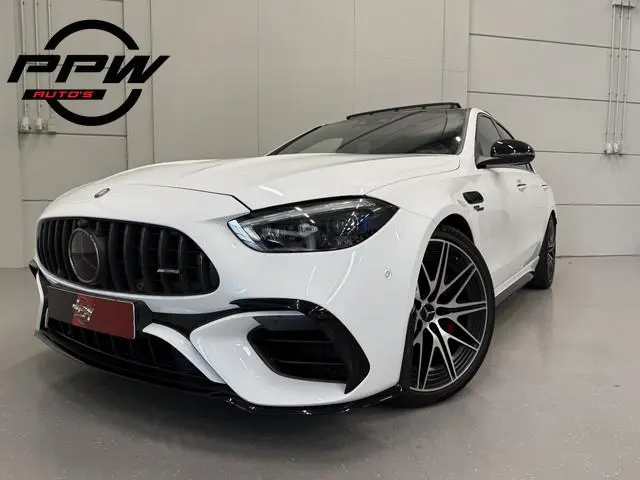 Mercedes-Benz C-klasse AMG 63 S E Performance PANO/TREKHAAK/BURMESTER/ACHTERAS-BESTURING/VENTILATIE+...