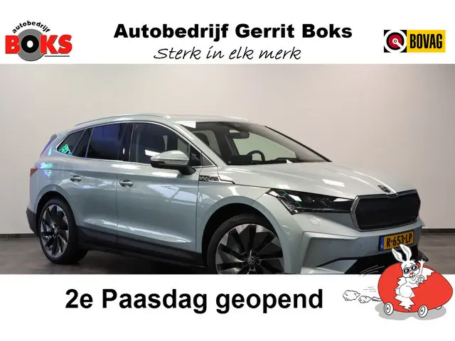 ŠKODA Enyaq iV 80 First Edition High Panoramadak HUD VCP Navi Clima Cruise Camera 21"LM ! 2e Paasdag...