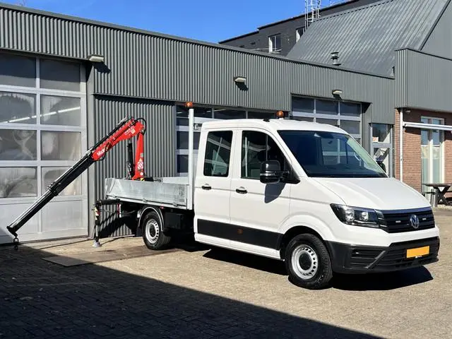 Volkswagen Crafter 35 2.0 TDI L3 Fassi Laadkraan M15A Trekhaak 3500 kg trekgewicht Airco Apple carpl...