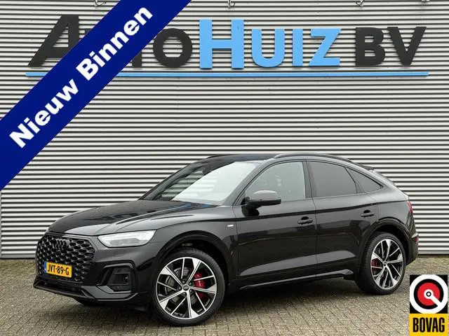 Audi Q5 Sportback 40 TFSI 204 PK S-Line Luchtvering Lederen interieur Trekhaak ACC Matrix Led Keyles...