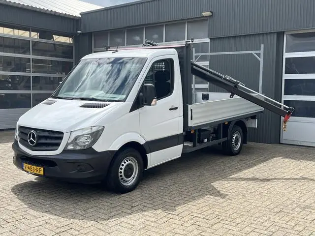 Mercedes-Benz Sprinter 316 2.2 CDI 366 EHD 3500kg Trekgewicht Pick up Openlaadbak HIAB laadkraan T-C...