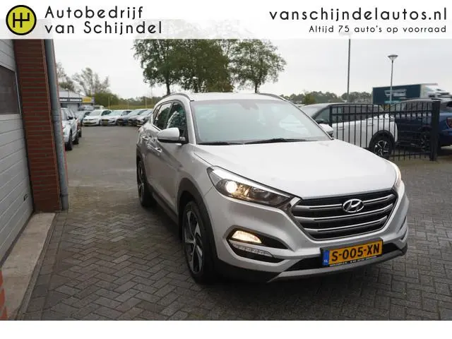Hyundai Tucson 1.6 T-GDI 177PK 4WD PREMIUM TREKHAAK LEDER STOELVERWARMING CAMERA NAVI CLIMA CRUISE B...