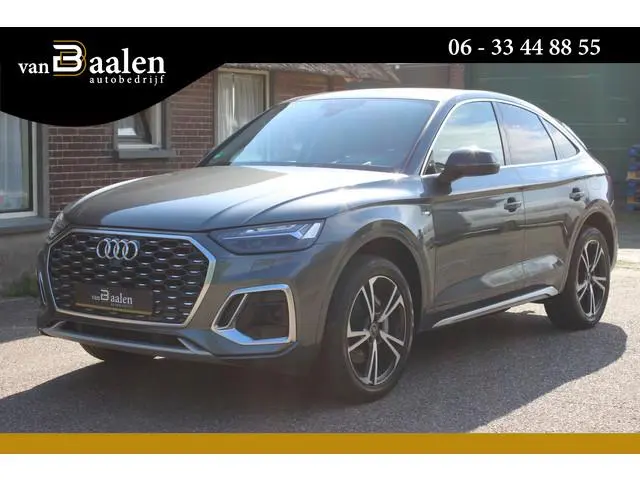Audi Q5 Sportback 55 TFSI e S edition SOh 92,9% S-LINE LEER NAVI HUD TREKHAAK 90000KM!!!