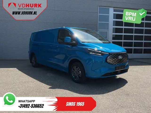 Ford E-Transit Custom 218 pk 330 km WLTP L2 Limited B&O/ Adapt.Cruise/ Elek.Trekhaak/ Standkachel/ S...