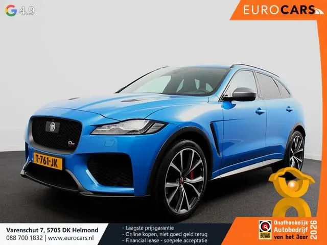 Jaguar F-PACE 5.0 V8 AWD SVR 551 pk Panorama dak Meridian sound Premium Pack Light Pack ACC Leder AD...