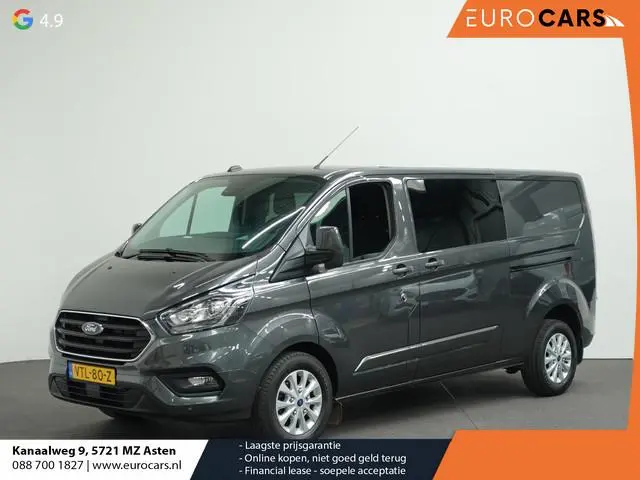 Ford Transit Custom 300 2.0 TDCI L2H1 Limited Dubbele Cabine Automaat Navigatie Airco 2 Schuifdeuren...