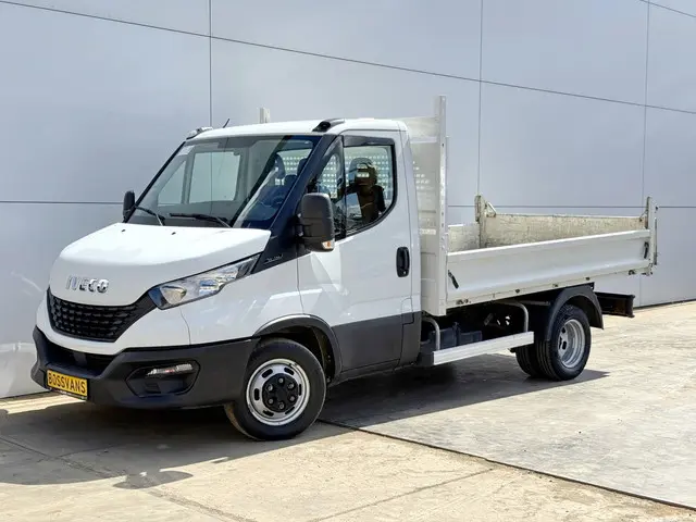 Iveco Daily 35C14 2.3 Kipper Dubbellucht 3,5t Trekhaak Airco Cruise Control Luchtgeveerde Stoel