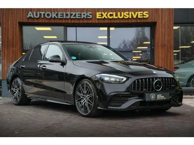 Mercedes-Benz C-klasse AMG 43 4MATIC Panoramadak Burmester Adapt. Cruise Ambient HeadUp Nieuwe Model...