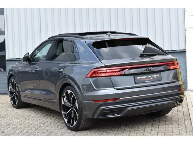 Audi Q8 55 TFSI Quattro 340 Pk S-Line Black Ed Pano Leder HUD Matrix LED 23 Inch