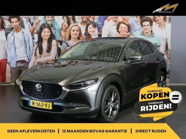 Mazda CX-30 2.0 e-SkyActiv-X M Hybrid Luxury - Dealer onderhouden! - Elektrisch schuifdak - Elektr....