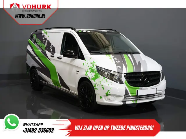 Mercedes-Benz eVito DEMO BPM VRIJ! 19"/ HG Zwart Pakket/ Spoiler/Sidebars/ L2/ Navi/ Camera/ Stoelve...