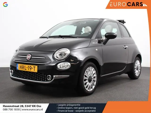 Fiat 500C 1.0 Hybrid Dolcevita Leder Navigatie Apple Carplay/Android Auto Parkeersensoren achter Cru...