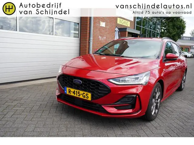 Ford Focus Wagon 1.0 ECOBOOST HYBRID ST LINE ORIGINEEL NL DEALER ONDERHOUDEN AFN.TREKHAAK CAMERA 17I...