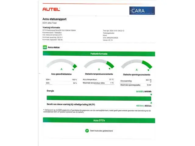 Kia e-Niro DynamicLine 64 kWh | SOH 100% | Warmtepomp | LED | Leder