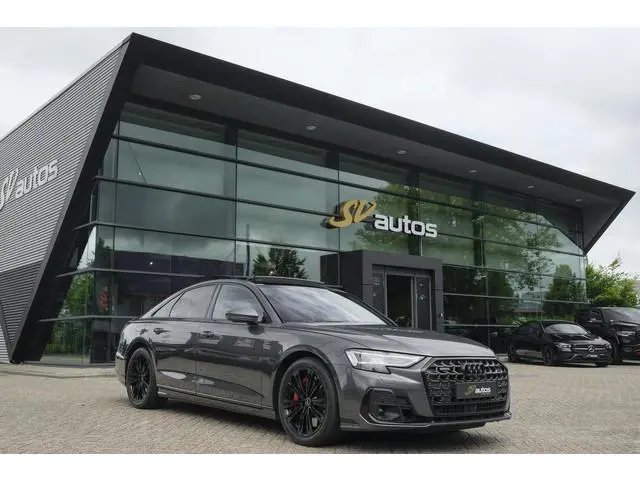 Audi A8 60 TFSIe 462pk S-Line Quattro Panoramdak *BTW* B&O *SOH 100%* 4-Wielsturing RS stoelen Lucht...