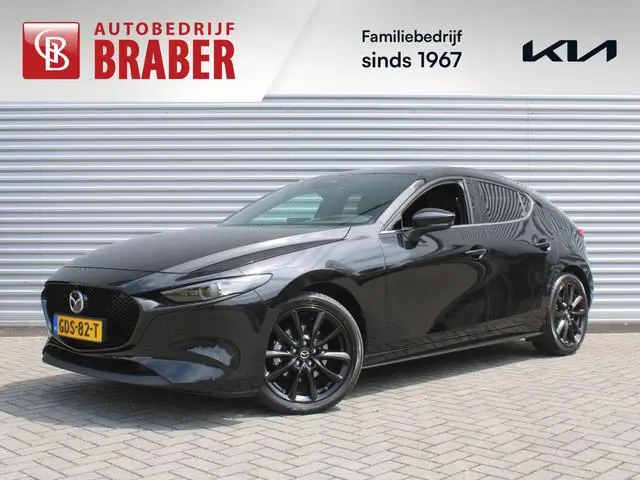 Mazda 3 2.0 e-SkyActiv-X M Hybrid 6MT 186PK Exclusive-line | Leder | Heads-Up Display | Keyless | Bo...