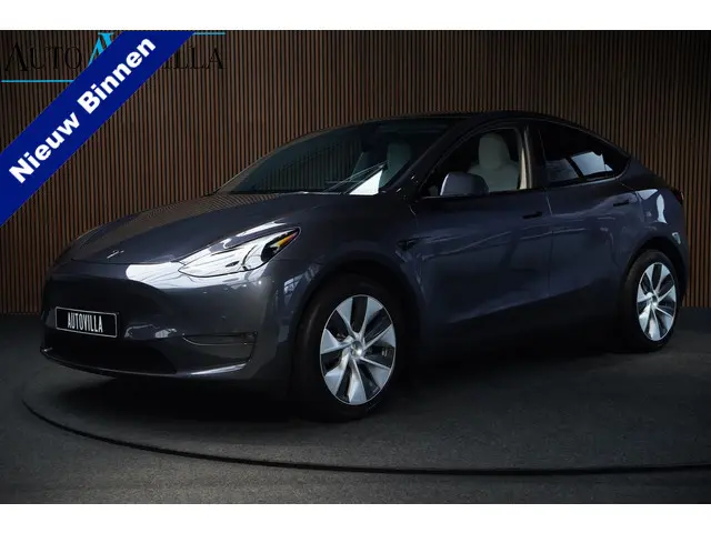 Tesla Model Y Long Range Dual Motor AWD 514pk Afn. trekhaak Navi Camera Leer Warmtepomp ACC Autopilo...