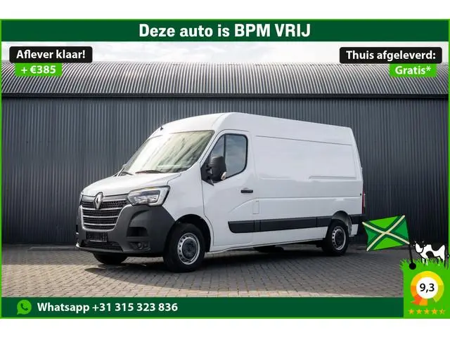 Renault Master Bleu DCI 135PK | L2H2 | Nieuw | Navi | 3-Zits | LED | Cruise | Airco