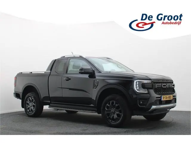 Ford Ranger 2.0 Super Cab EcoBlue Wildtrak 360° Camera, Trekhaak, Leer, ACC, Apple CarPlay, Stoelver...