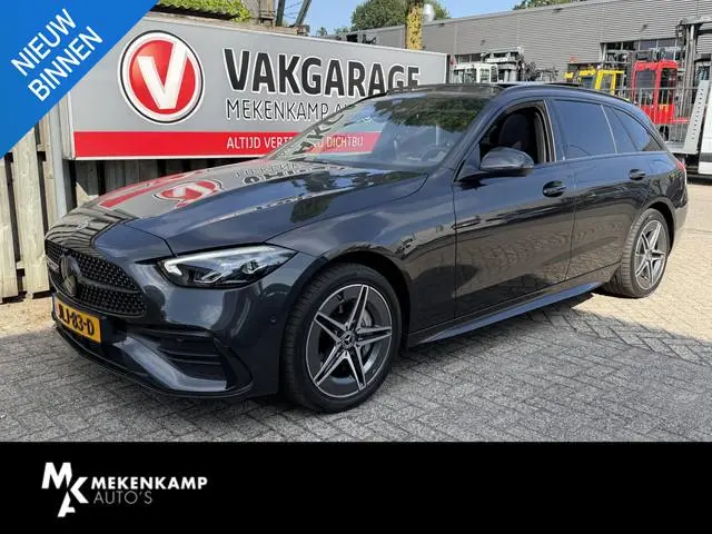 Mercedes-Benz C-klasse Estate 300 e AMG Line 18"/Panoramadak/Trekhaak/LED/Stoelverwarming/Sfeerverli...