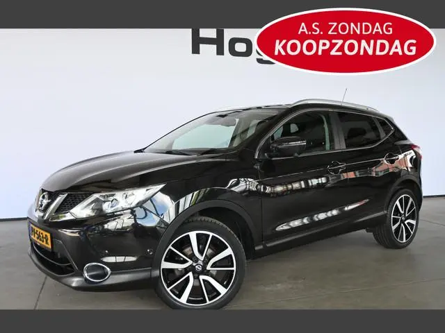 Nissan Qashqai 1.2 Tekna Clima Navigatie Panoramadak Camera Leder Goed Onderhouden! Inruil Mogelijk!