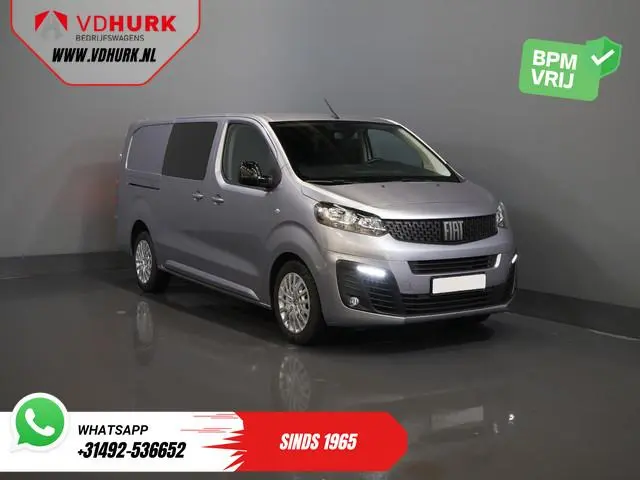 Fiat Scudo 2.0 MJ 145 pk DC Dubbel Cabine 6 Pers./ Camera/ Cruise/ PDC/ DAB/ Airco