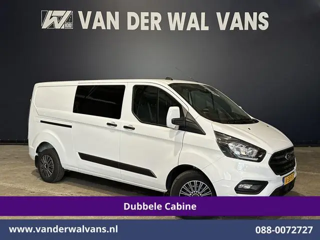 Ford Transit Custom 2.0 TDCI 130pk L2H1 Dubbele Cabine Euro6 Airco | 6-Zits | LED | Cruisecontrol |...