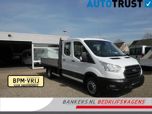 Ford Transit 2.0 TDCI 170PK Pick-up Dubbel cabine open laadbak Dubbel lucht, Trekhaak 3.500 KG, Laad...