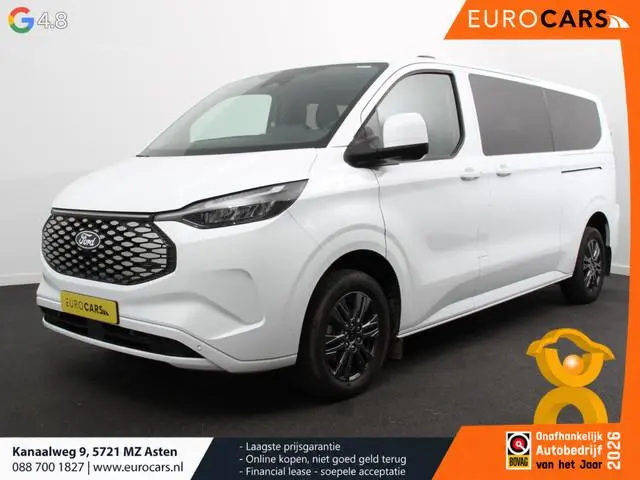 Ford e-Transit Custom 340 L2H1 Limited 65 kWh 8 persoons Automaat Cruise Control Airco Lichtmetalen...